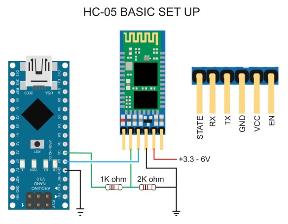 voltage divider bluetooth hc-05