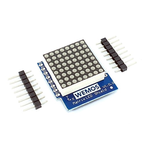 Led Matrix Shield 8x8 untuk Wemos D1 Mini Led Matrix Shield 8x8 untuk Wemos D1 Mini