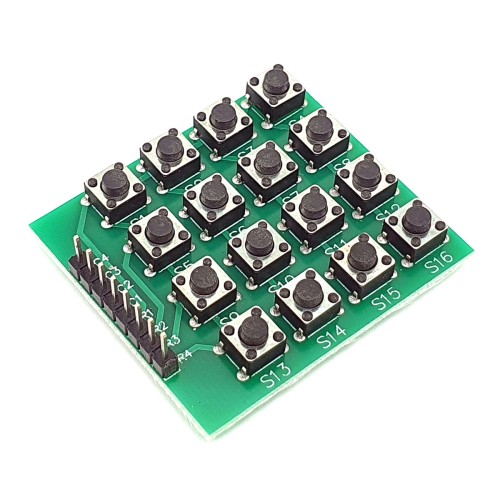 Keypad tactile button 4x4 untuk Arduino Keypad tactile button 4x4 untuk Arduino
