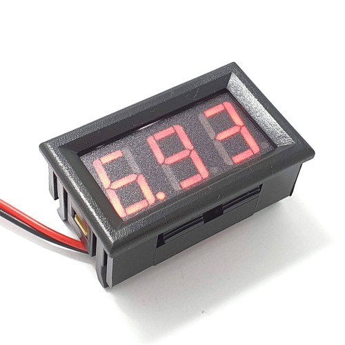 Voltmeter Digital Red