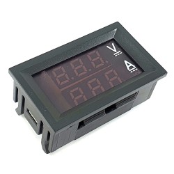 Indikator Arus dan Tegangan Dual Volt Ampere Meter
