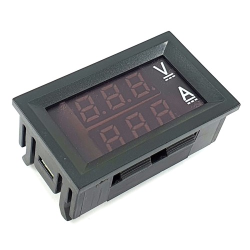 Indikator Arus dan Tegangan Dual Volt Ampere Meter
