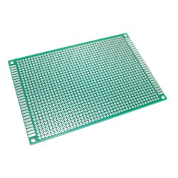 PCB Lubang Dua Layer 8 x 12 cm
