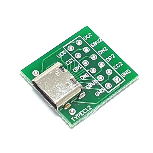 USB Type C Female DIP PCB Adapter